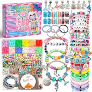 leitait Girls Toys Bracelet Making Kit -3400pcs Charm Jewelry